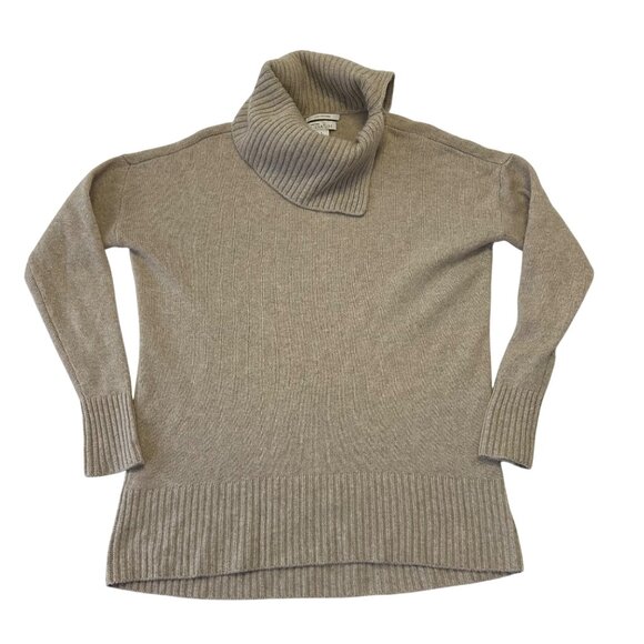 Nordstrom Sweaters - Nordstrom Womens 100% Cashmere Turtleneck Sweater Size S Beige Minimalist